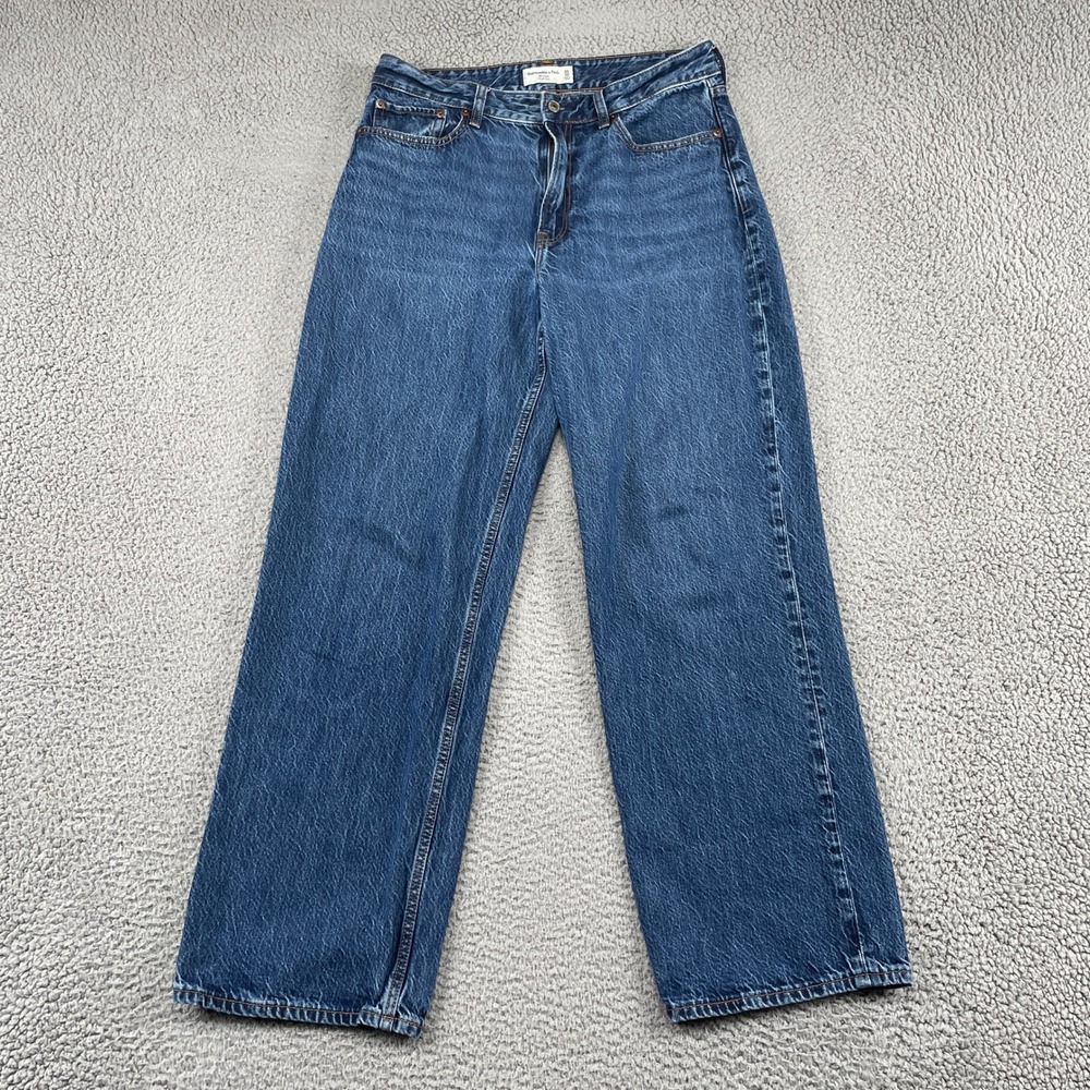 Abercrombie & Fitch Jeans Womens 30/10 Blue The Loose High Rise Curve Love Denim
